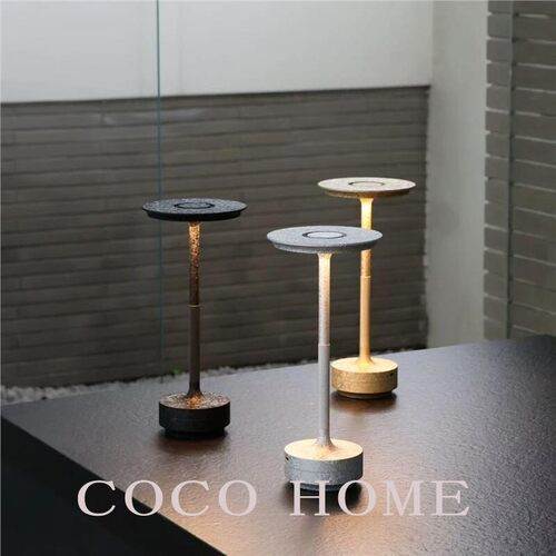 COCO全铝冰花工字台灯LED氛围酒吧触摸桌灯复古卧室装饰夜灯