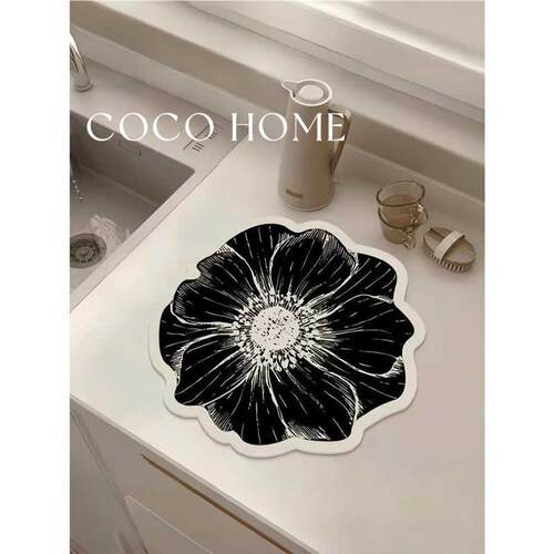 COCO 厨房沥水垫餐垫台面吸水垫吧台高级感家用杯垫加厚碗盘垫子