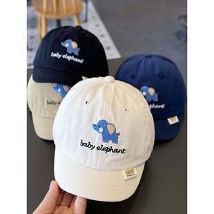宝宝帽子春秋薄款鸭舌帽可爱超萌婴儿遮阳夏季男宝儿童棒球帽春潮