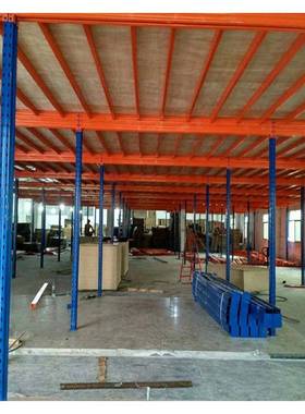 构厂家组合阁楼式仓储架仓库夹层钢结厂房库VOF货房型货重架平台