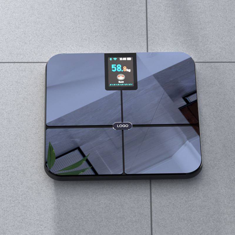 乐福电子秤体重秤家用精准人体称重TFT大屏高精度健康充电体脂秤