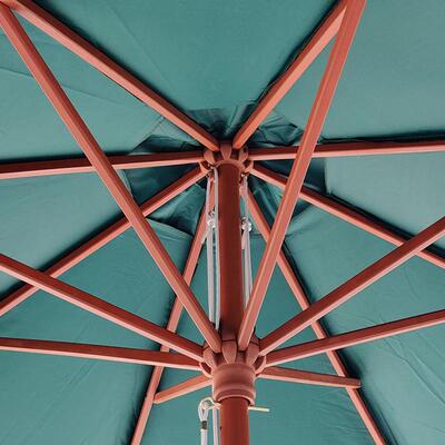 户吧外39014露天餐遮阳木伞 外庭院铝合金大太阳伞 室折叠中柱实