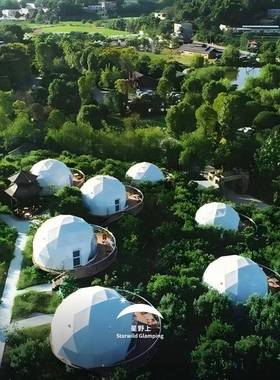 野上球形景帐篷营户外旅游区地11579酒店帐篷星空房展览展销研学