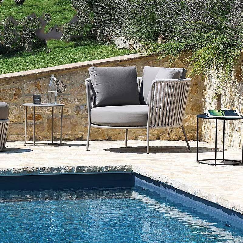 户U37外沙发藤露台客厅藤椅防水编简闲约庭院阳台休椅外藤沙发室