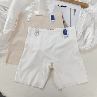 无痕冰丝安全裤女夏季薄款防走光可内外穿内裤打底收腹裤不卷边