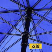 户外双骨广告太阳伞遮阳伞定制做LOGO印字大号防雨伞圆摆摊伞3米