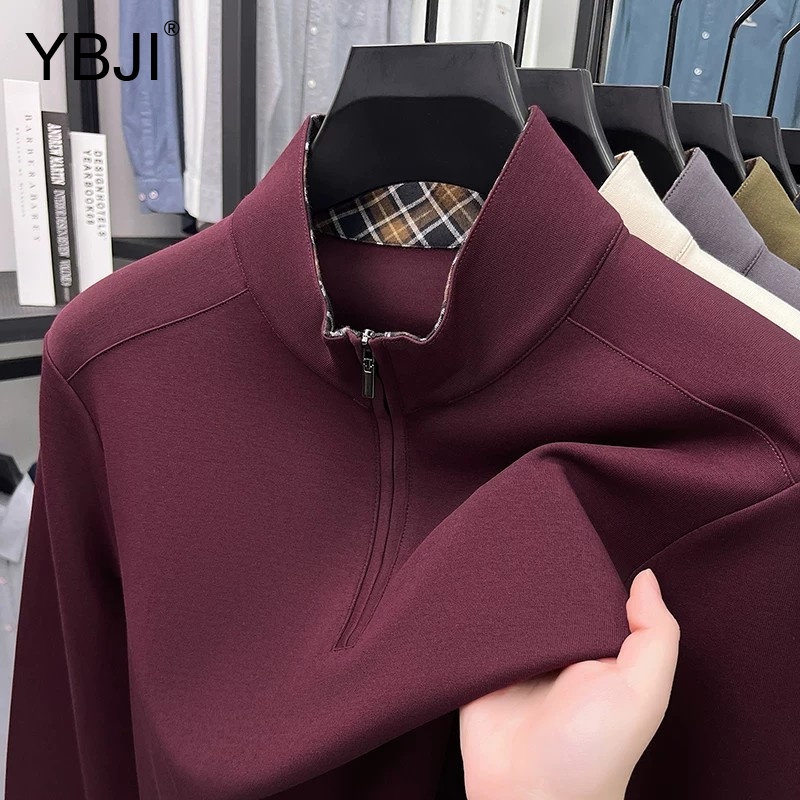 旗舰店正品半拉链立领卫衣男