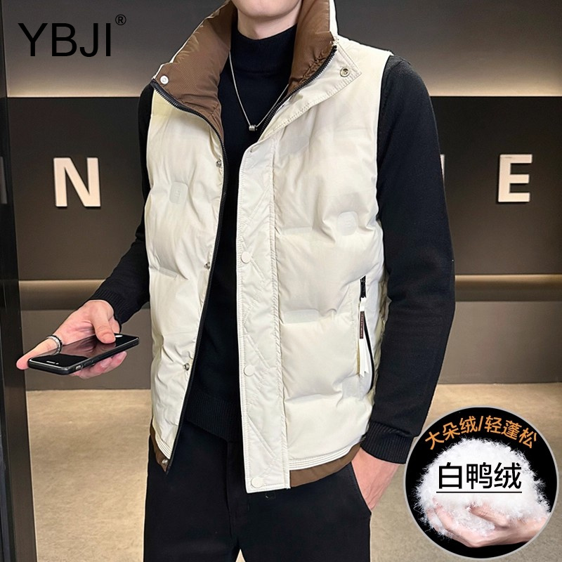 羽绒马甲男2025冬季坎肩休闲背心