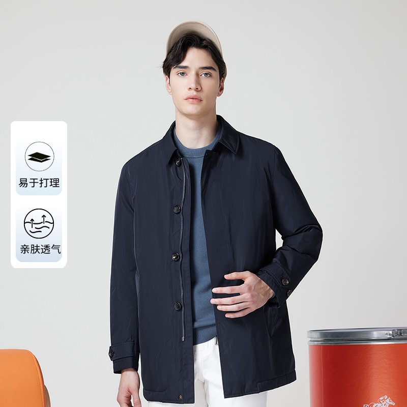 LONDA伦德马秋冬新款翻领风衣