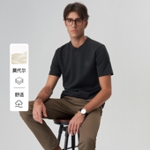 LONDA伦德马秋冬新款 圆领T恤保暖御风打底衫 男士 商务休闲百搭短袖