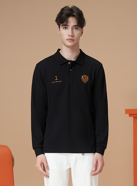 LONDA伦德马 ROYAL ASCOT联名系列2025年春男士长袖T恤polo衫上衣