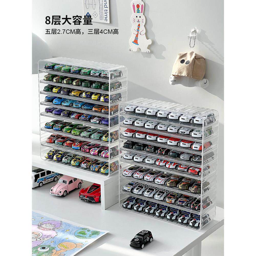 日本合金模型小汽车收纳盒1:64口袋车风火轮玩具车展示置物架