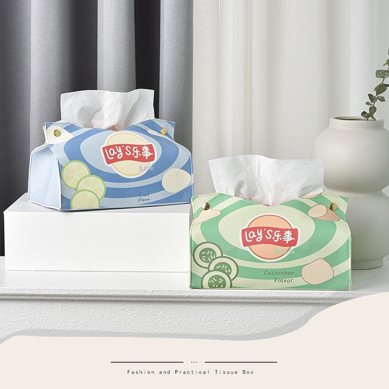 ins卡通纸巾盒家用创意网红