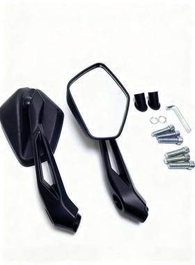 摩托车后视镜踏板车改装通用Bajaj/Kawasaki/Dominar400反光镜