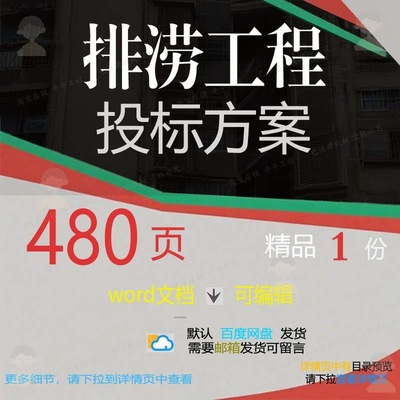 排涝工程投标方案项目施工成本控制管理参考文档范本word可编辑