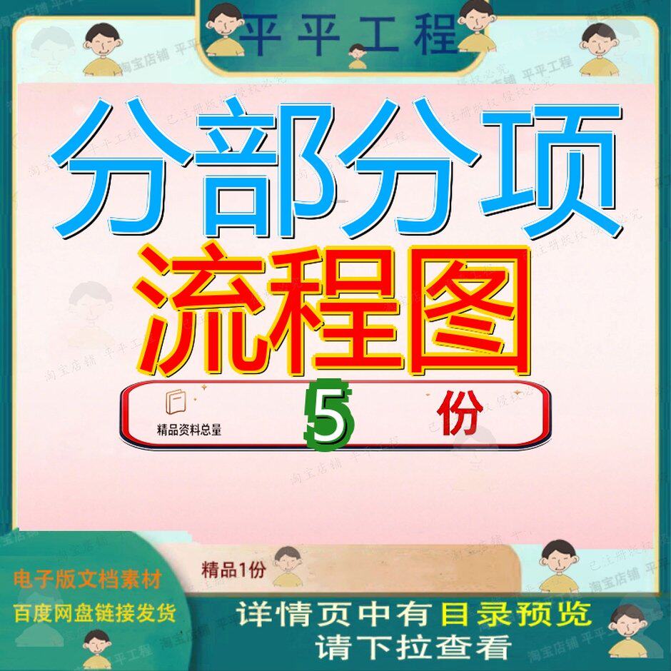 分部分项流程图工艺工程划分表工序生产程序项工艺流方案模板参