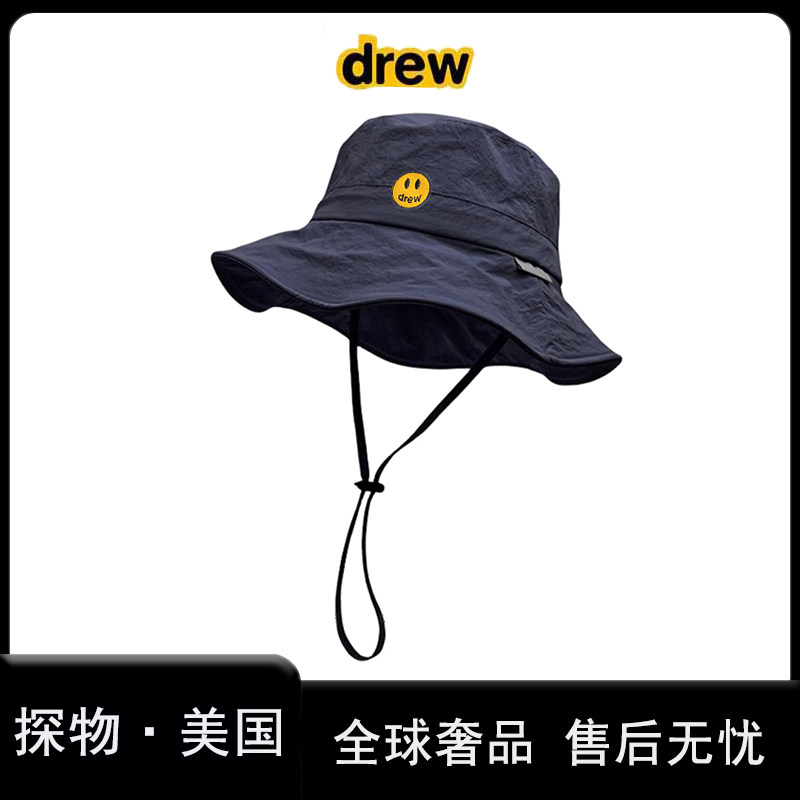 【官方现货】Drew笑脸速干遮阳渔夫帽男女夏季户外防晒登山帽子