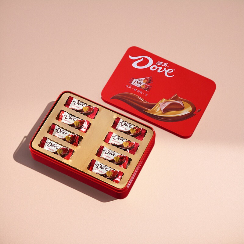 德芙牛奶巧克力礼盒装送女友闺蜜生日礼物结婚订婚满月伴手礼喜糖