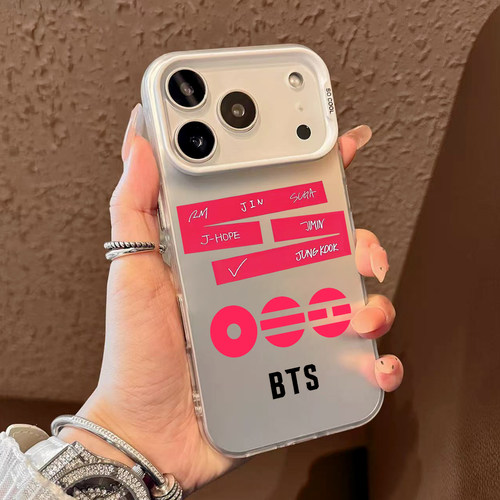 防弹少年团手机壳适用苹果17promax华为puar70BTS80phone16韩团15/14mate60应援小米13nova/reno12荣耀500