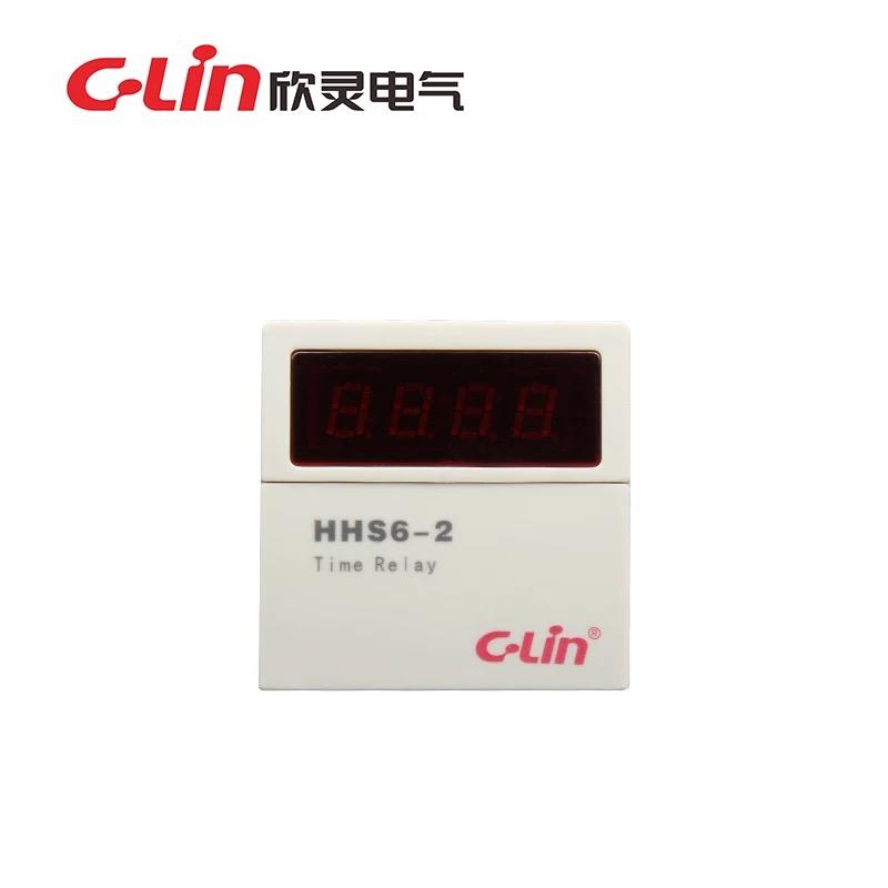 欣灵HHS6-2牌 数显时间继电器 8脚 含底座 AC2D20V C24V 3C数码配件 USB烟灰缸 原图主图