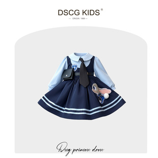DSCG朱迪兔子警官COS衣服儿童疯狂动物城女童生日连衣公主裙冬装