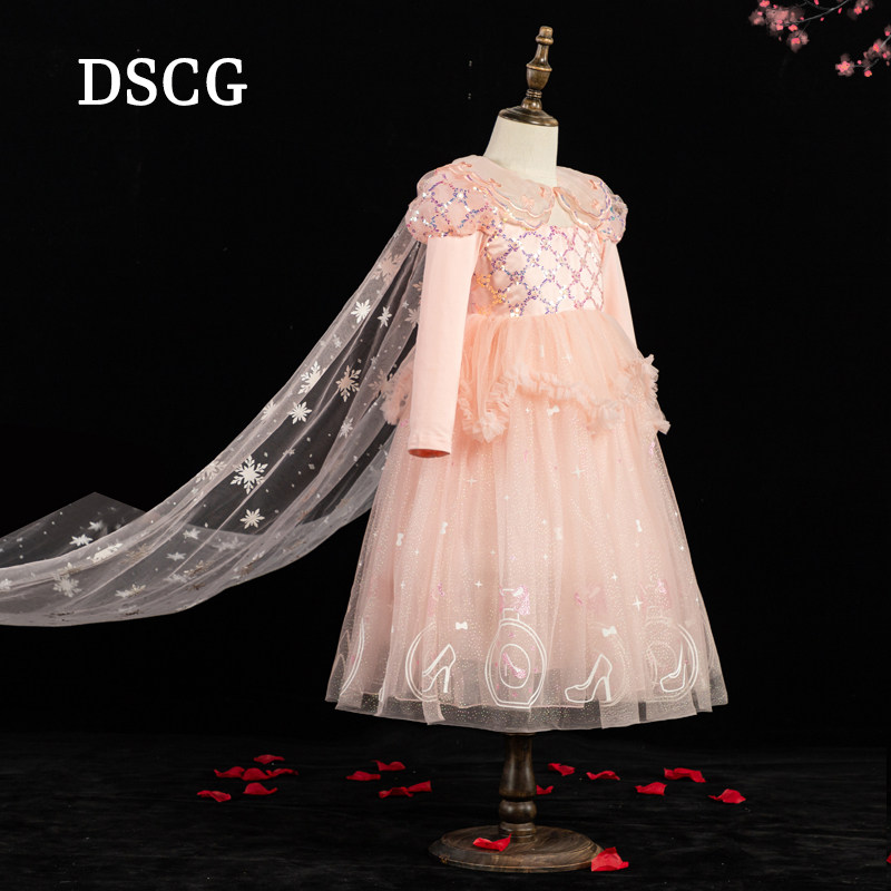 【品牌】女童爱莎公主裙秋季图片