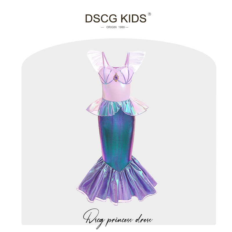 【品牌】美人鱼公主裙女童夏装