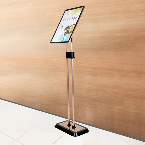 商场苹果立牌指示牌落地式广告牌a4水牌展架酒店导向牌伸缩展示牌