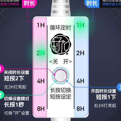 礼信通USB循环定时器计时开关鱼缸水泵浇花浇水灯自动间歇通断电