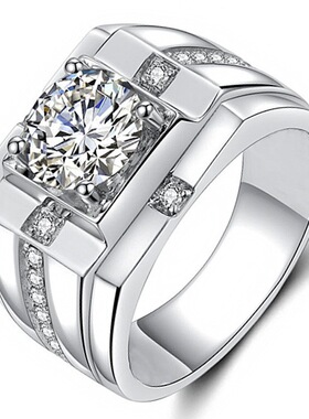 欧美新款霸气男戒 wish热卖时尚商务男戒指 跨境电商订婚