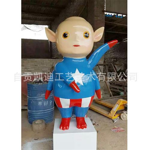 供应景观透明雕塑制作/人物动物卡通雕塑/玻璃钢卡通雕塑摆件