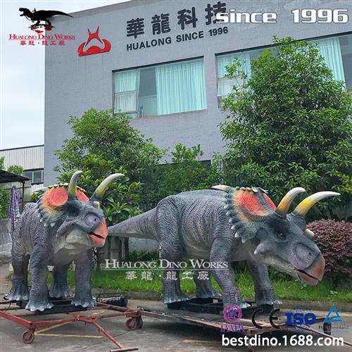 自贡恐龙之乡源头厂家设计生产直销景区美陈引流打卡动物模型
