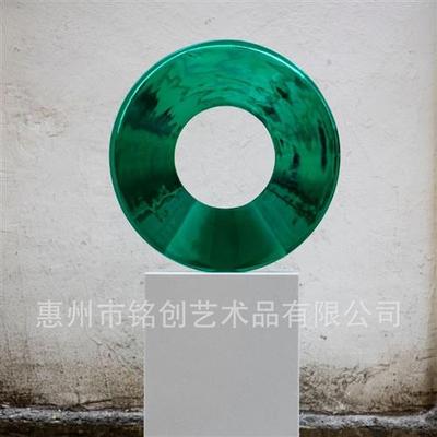 轻奢透明树脂雕塑摆件酒店会所别墅样板房售楼部软装装饰镂空假山