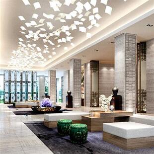 文艺书页枫叶创意玻璃吊灯酒店大堂艺术灯售楼会所大厅瓦片工程灯