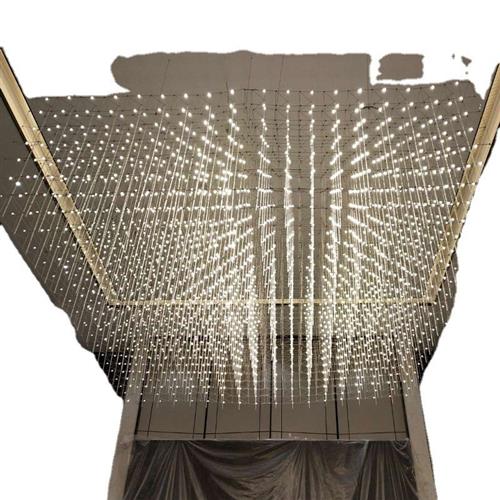 售楼部沙盘光立方吊灯中山工厂定制网红满天星酒店宴会厅吸顶灯具