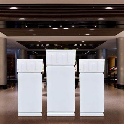 防水防锈烤漆白色长方体底座新中式客厅酒店样板婚庆房外雕塑摆件,家居饰品,落地摆件,淘宝优惠券,粉丝福利购,淘宝优惠卷