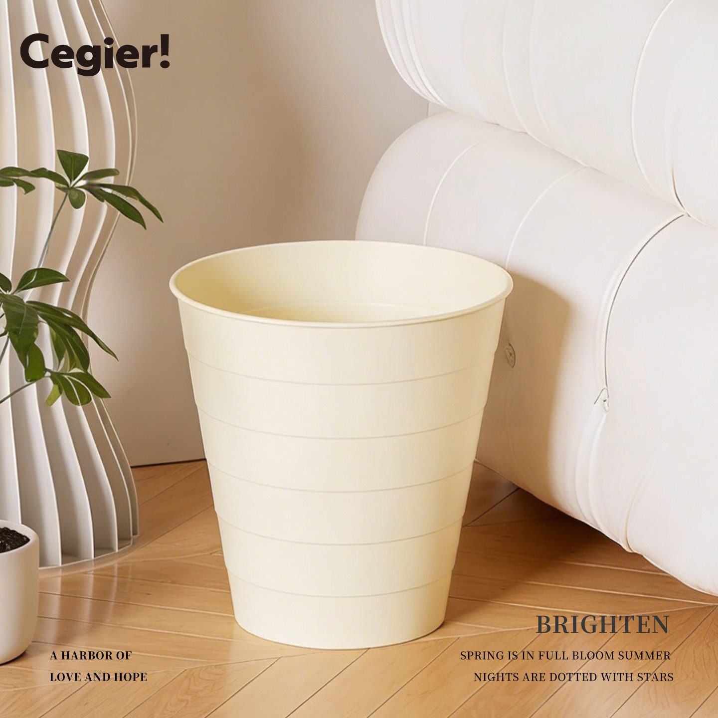 高颜值垃圾桶家用客厅厨房卧室卫生间办公室无盖大容量网红 |依渴,家庭/个人清洁工具,垃圾桶,淘宝优惠券,粉丝福利购,淘宝优惠卷