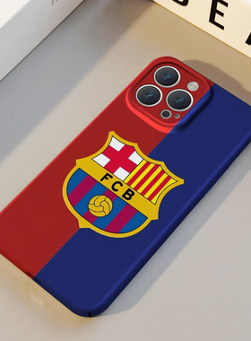 红蓝巴萨队 适用苹果华为iPhone16ProMax手机保护外壳15Plus 14 13 12 17 XsMax女Pura70创意情侣高级不撞壳