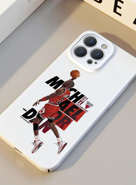 篮球乔丹 适用苹果华为iPhone16ProMax手机保护外壳15Plus 14 13 12 17 XsMax女Pura70卡通油画情侣不撞壳男