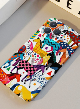 彩色格纹斑马波点适用苹果华为iPhone17ProMax手机保护外壳16 15Plus新款14 13情侣12 11女Pura80高级不撞壳