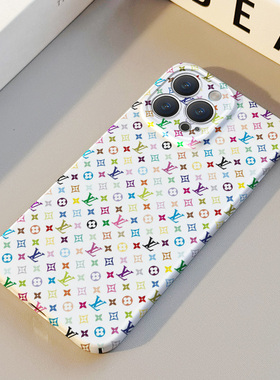 英文星星花朵 适用苹果华为iPhone16ProMax手机保护外壳15Plus 14 13 12 17 XsMax女Pura70情侣X高级感不撞壳