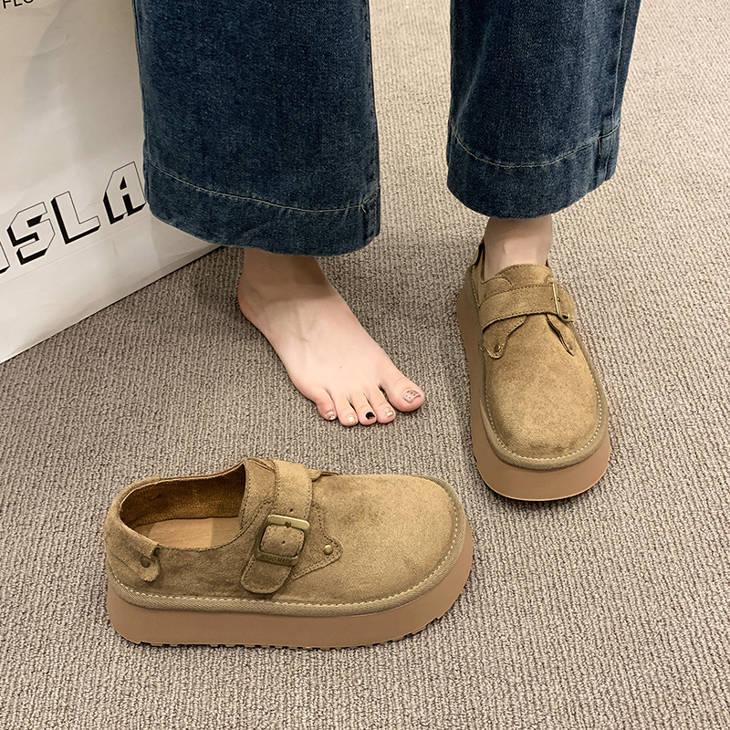 时尚爆款软底防滑轻便松糕勃肯鞋