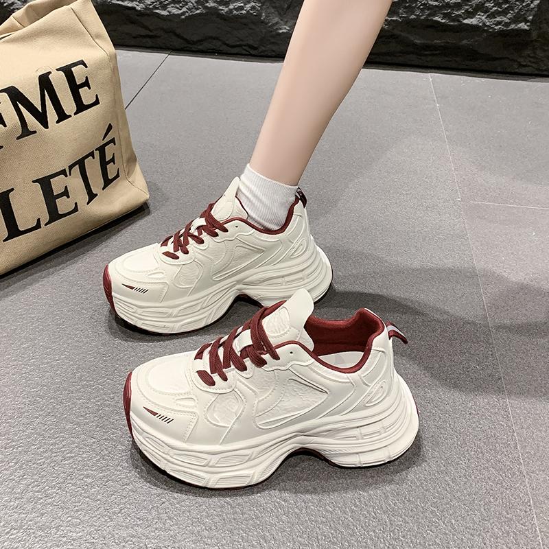 厚底增高小个子软底防滑老爹鞋