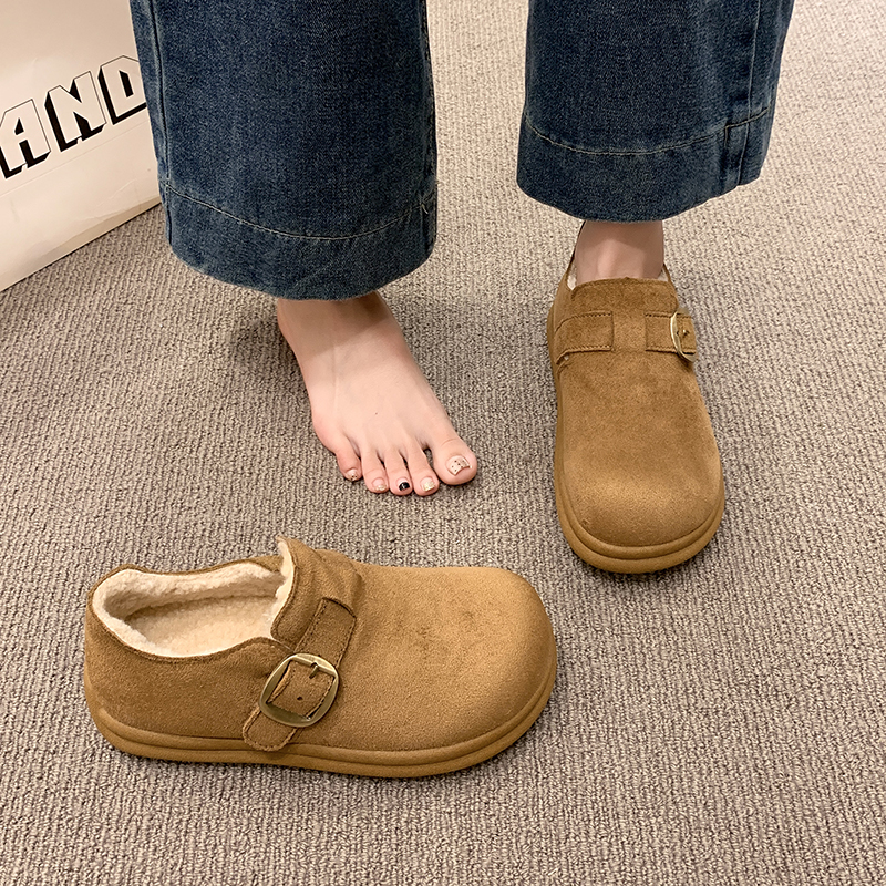 时尚百搭爆款加绒保暖防滑勃肯鞋