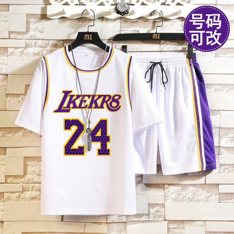 新款13青少年篮球服运动套装12-15岁男孩短袖t恤初中学生夏装