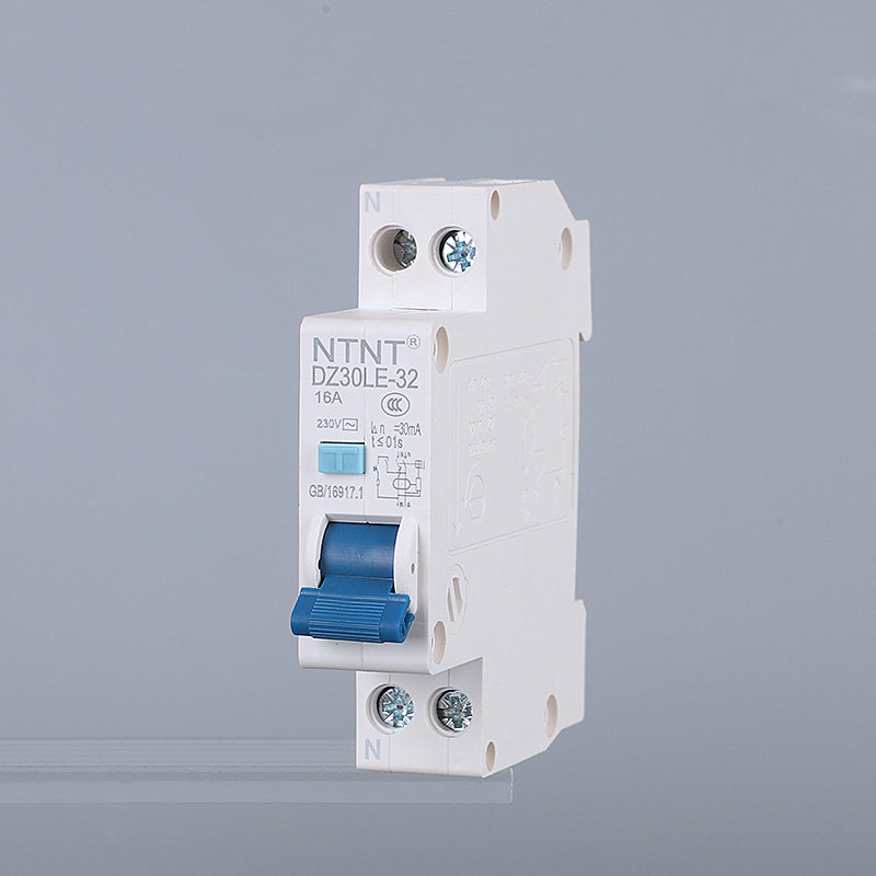 1p漏电保护器 单极两进两出漏保开关20a25a32a单片漏电断路器220v