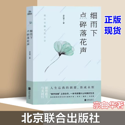 【正版包邮】细雨下 点碎落花声 宗白华 著 宗白华入选2020年江苏省全民阅读推荐好书 宗白华 北京联合图书籍
