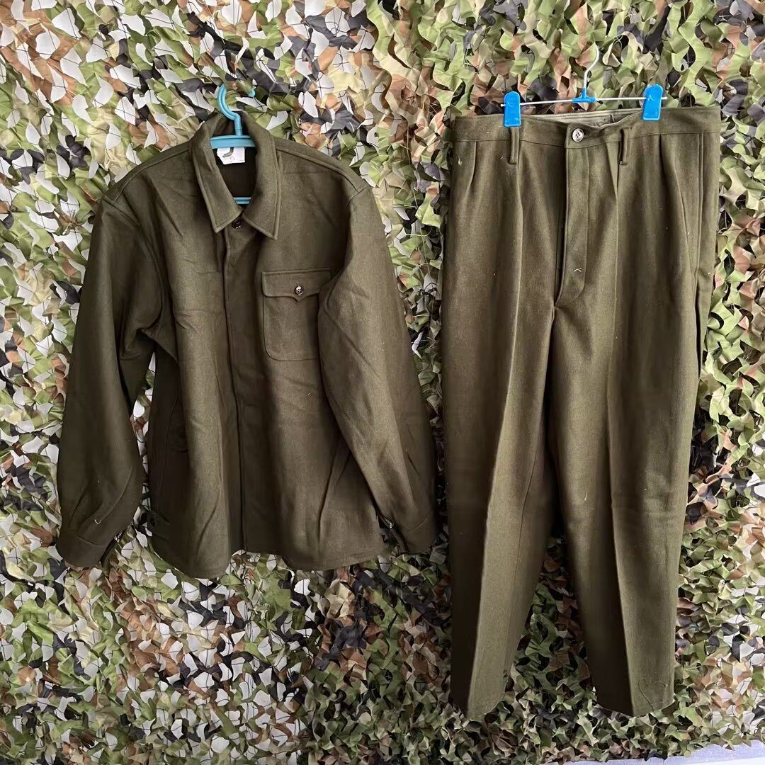 老货1981年正品公发毛呢料坦克服将校呢工装服老式复古怀旧潮服