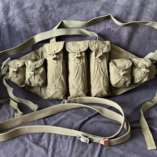 苏联AK通用帆布包携具袋水仁翔战术背心腰包 老货70年代56冲81式