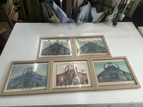 原品保真60/70年代飞行教学挂图飞机内仓歼6甲乙歼7歼教7飞机挂画